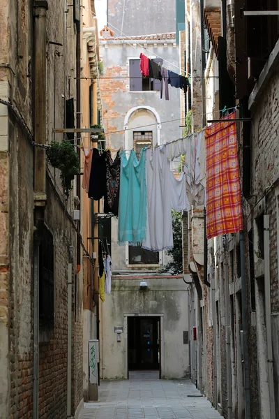 Venetian street with wash clothes