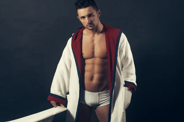 SExy man in bathrobe