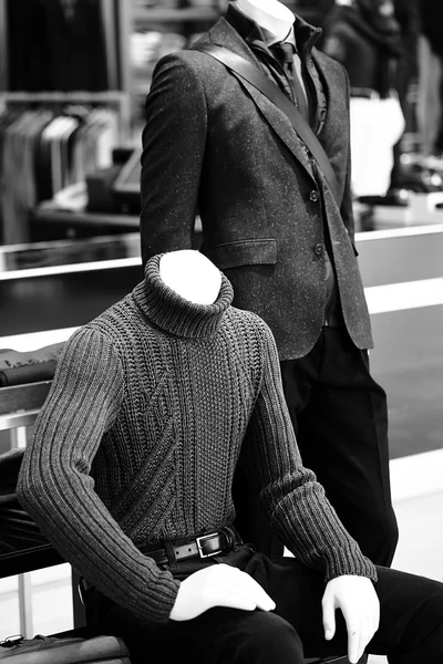 Couple of male fashion mannequins