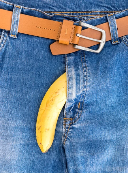 Banana & Jeans for Sex Problem, Erectile Dysfunction Concept