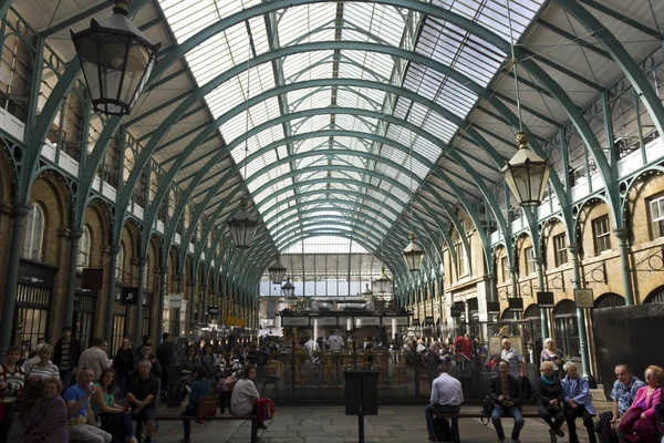 People in Covent Garden Market covered roof