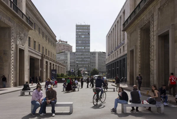 The street from Piazza del Duomo to Piazza Diaz in Milan city center