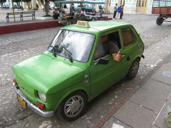 Old fashioned green cuban taxi