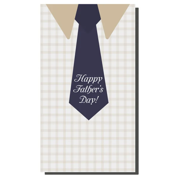 Happy Fathers Day, holiday card with tie