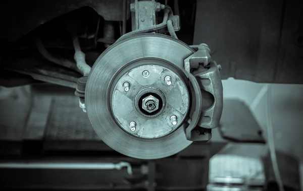 Brake disk and detail of the whee