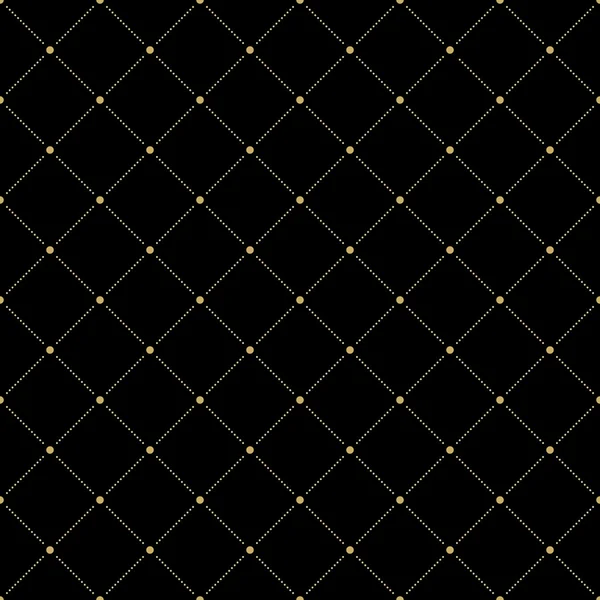 Geometric Modern  Seamless Pattern with Golden Dots