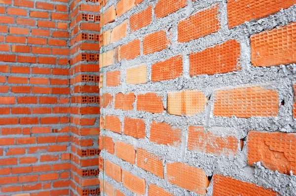 Clay brick wall