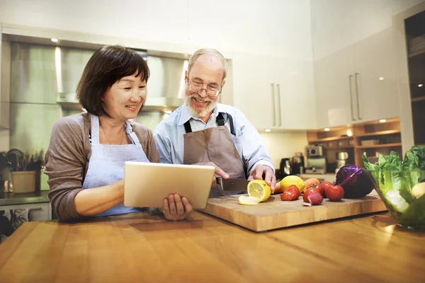 Husband and Wife Cooking