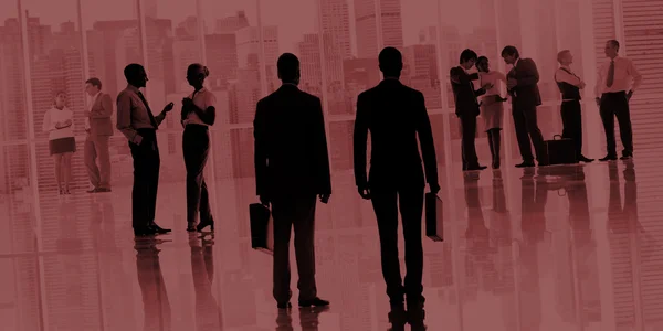 Silhouettes of Business People