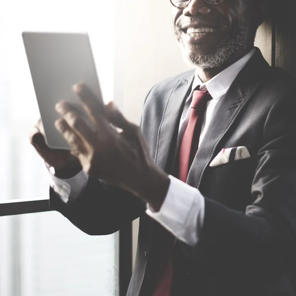 Businessman Using Digital Device