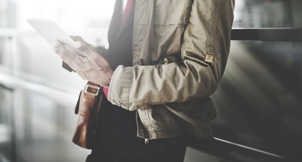 Businessman Using Digital Device