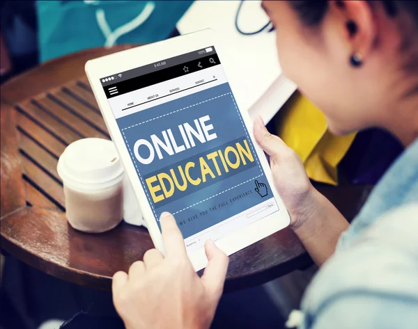 Online Education on Digital Tablet