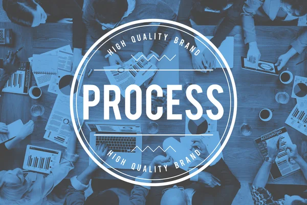 Business People and Process Operation  Concept