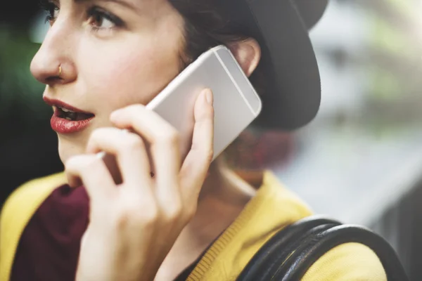 Woman with Mobile Phone