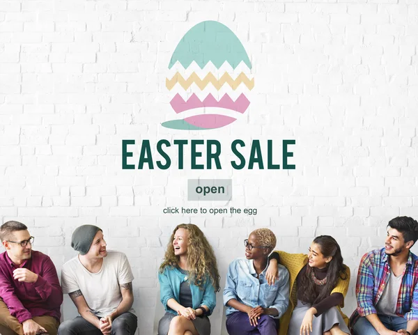 Diversity people and easter sale