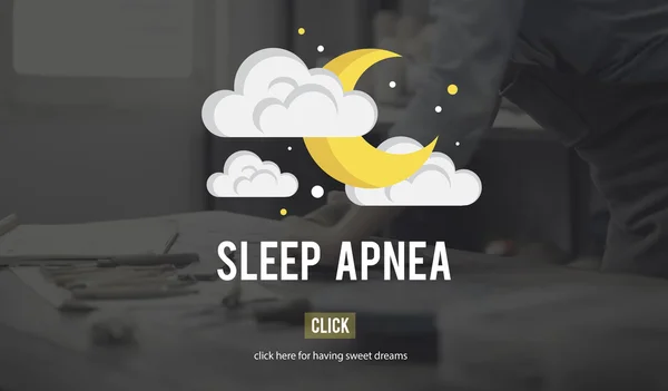Sleep Apnea Insomnia Concept