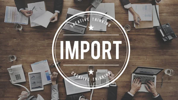 Business people and import