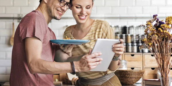 Young Couple with tablet