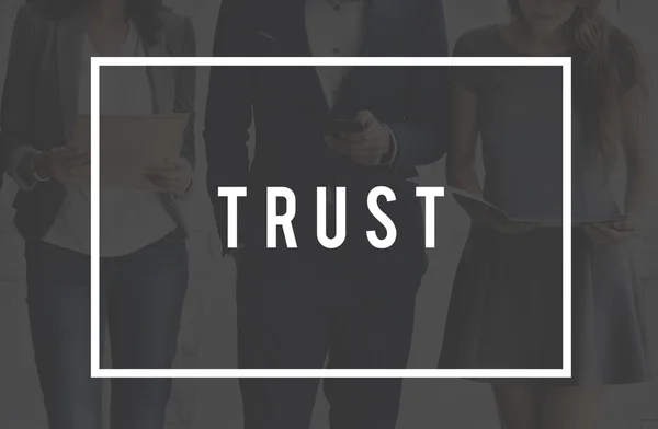 Business people and trust