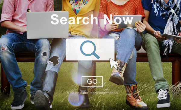 Search Now Searching Concept