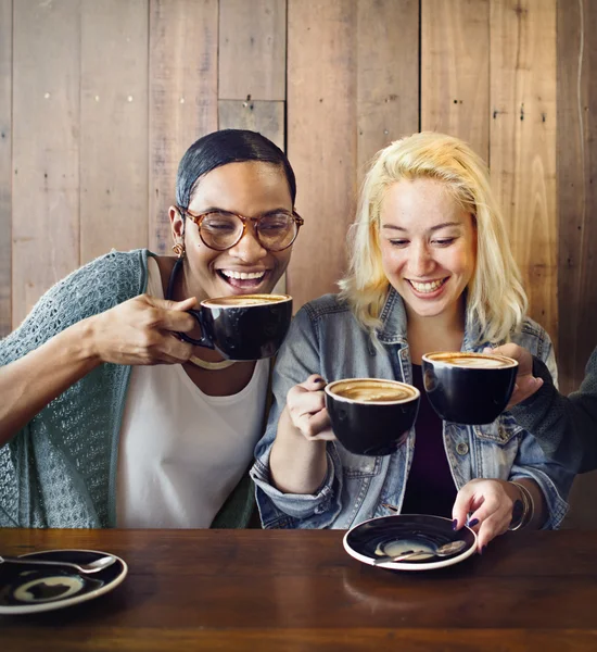 Friends drinking coffee