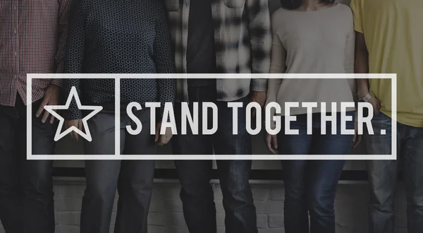 Diversity people with stand together