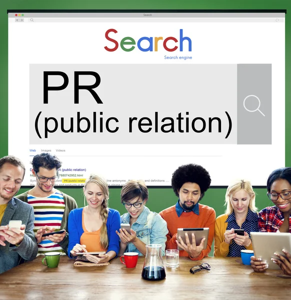 Public Relation Communication Concept