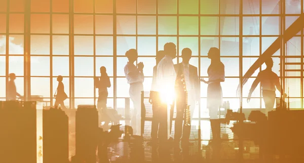 Silhouettes of Business group