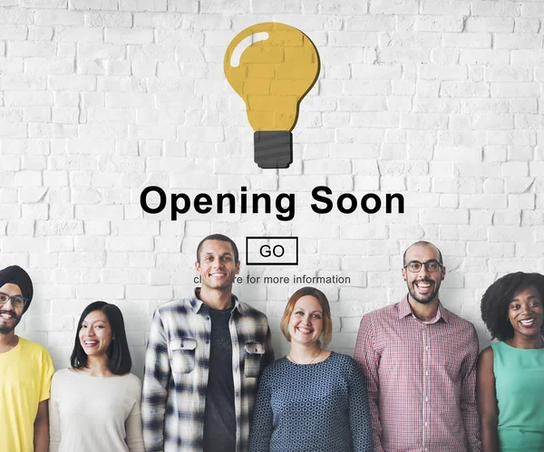 Diversity people with opening soon