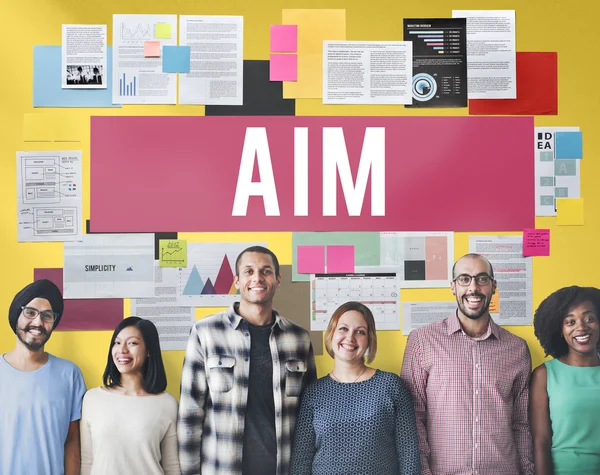 Diversity people with aim