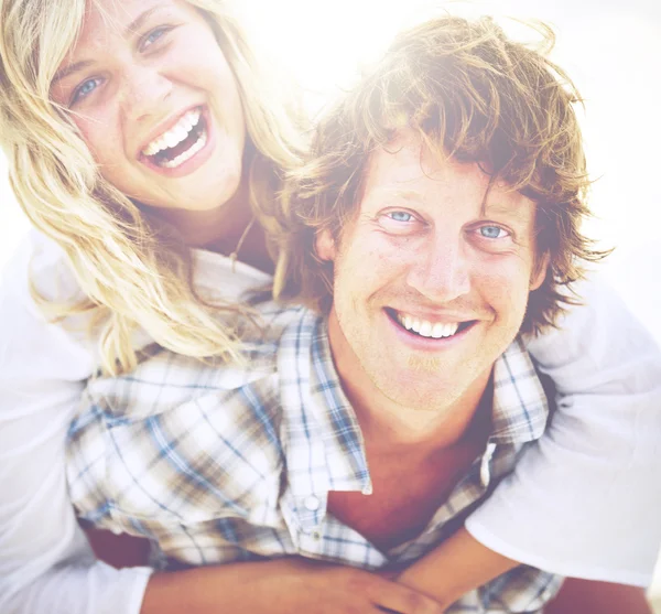 Sweet couple at beach