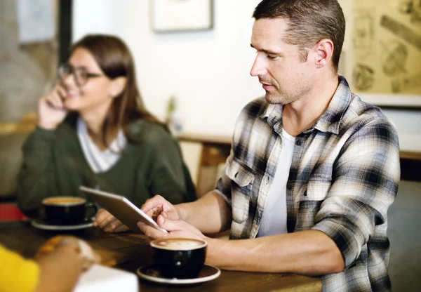 Coffee Shop People Meeting