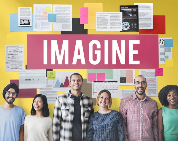 Diversity people with imagine