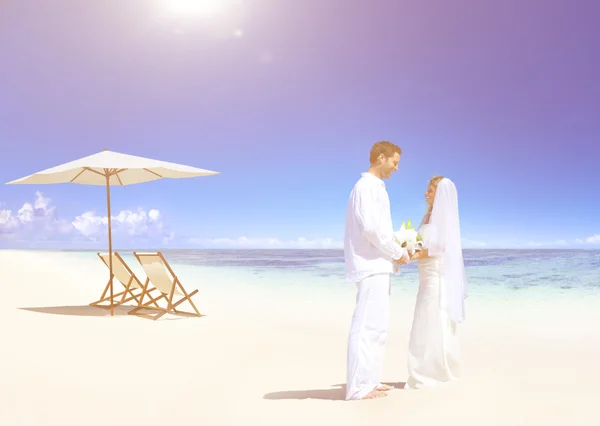Couple Getting Married on Beach