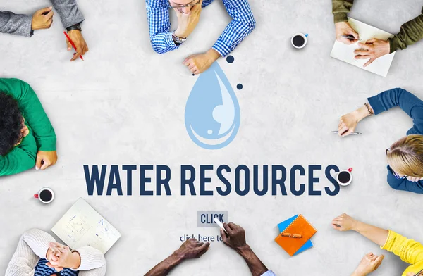 Business People working with Water Resources