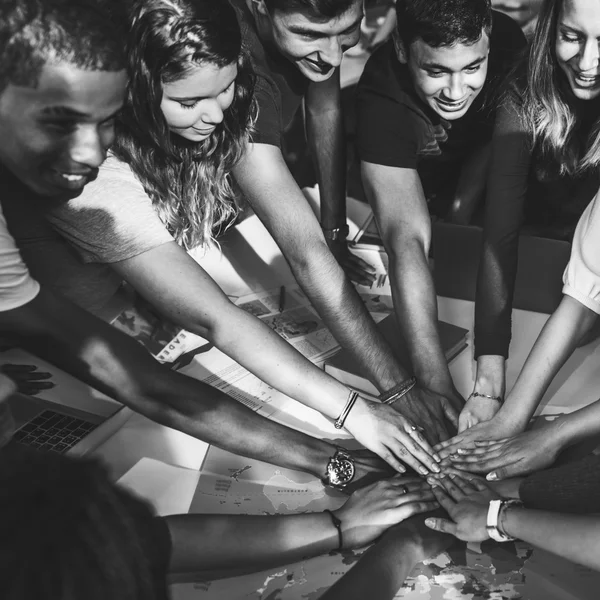 People shaking hands, unity symbol