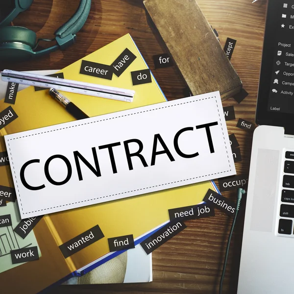 Contract Employment Deal Concept