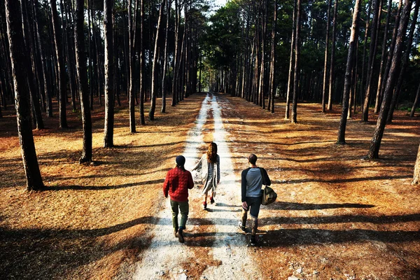 People walking in nature