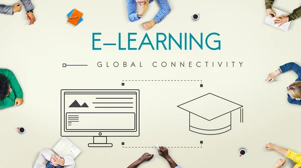 Business People and E-Learning Concept