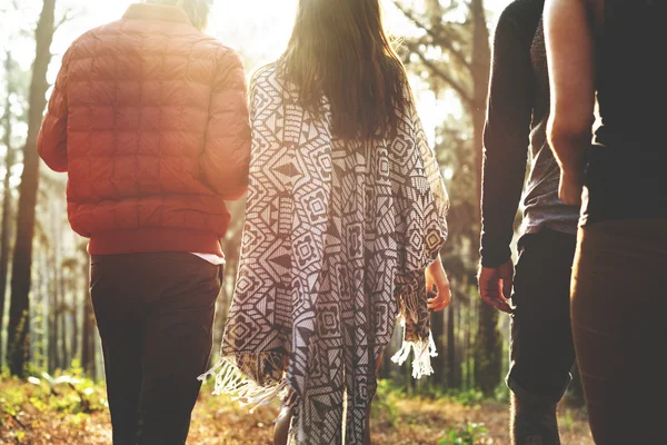 People walking in nature