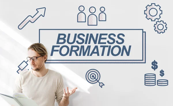 Businessman working with Business Formation