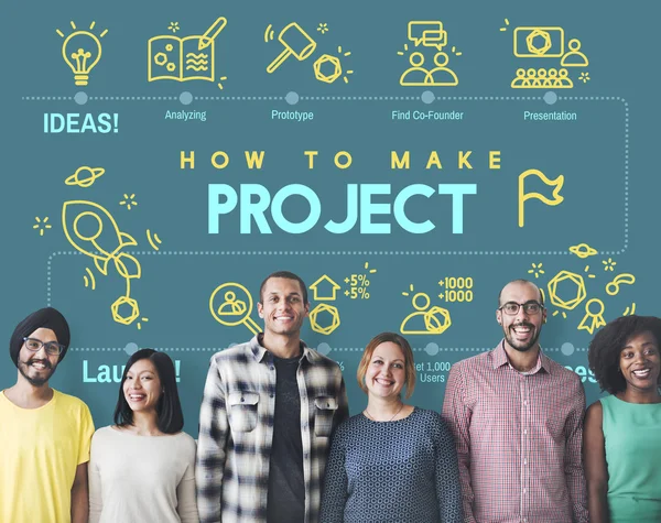 Diversity people with project