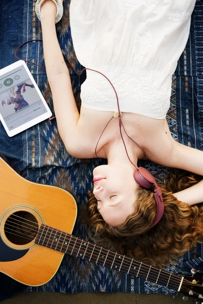 Girl  listening to music