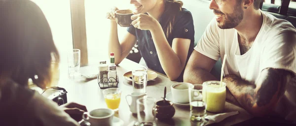 Friends drinking coffee