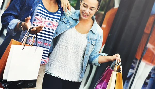 Couple Shopping Outdoors Store Lifestyle Concept