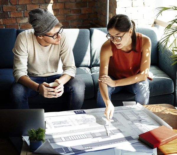 Businesspeople Architecture working in Studio