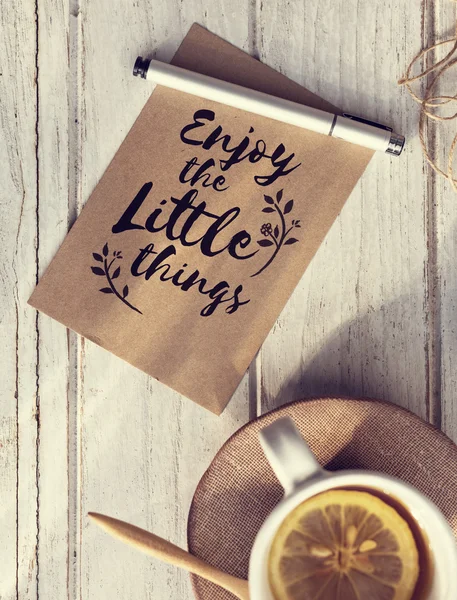 Enjoy the little things note