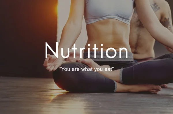 Man and woman and Nutrition Diet Concept