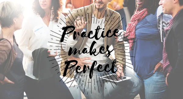 People discussing Practice makes Perfect