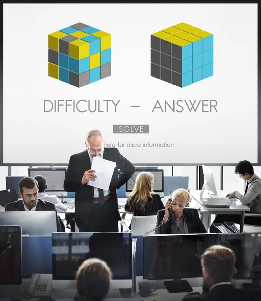 Business workers and Difficulty - Answer